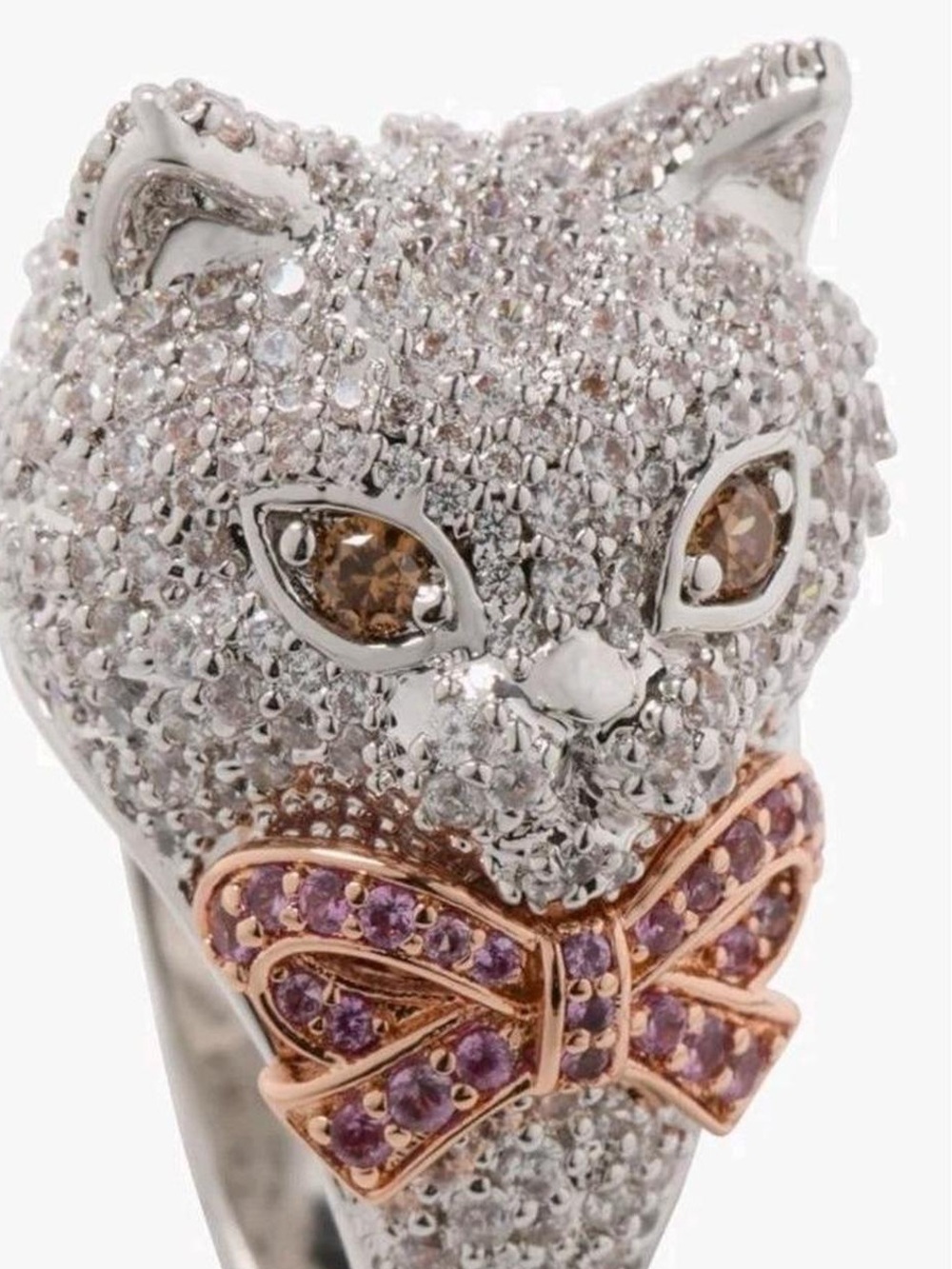 Kate Spade RARE SOLD OUT Pawlina Cocktail Ring With Dusty NWT Size 5 - Picture 6 of 9